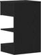 vidaXL - Nachtkastje - 2 - stuks - Zwart - Eiken - 40x35x65 - cm - Engineered - Wood