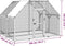 vidaXL - Kippenhok - 268x200x190 - cm - geïmpregneerd - massief - grenenhout