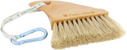 Croll & Denecke Haaienvin zandborsteltje – Handveger – Paardenhaar & beukenhout – Met karabijnhaak – 100% Natuurlijk – 14 x 8 cm