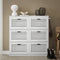 SoBuy FSR145-W - Schoenenkast - 6 Kleppen - Wit