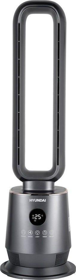 Hyundai Electronics - Bladeless ventilator Premium - 3 snelheden - Donkergrijs