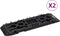 vidaXL - Gripplaten - 2 - st - 107x31x7 - cm - nylon - zwart
