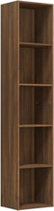 vidaXL - Boekenkast - 40x30x189 - cm - bewerkt - hout - bruin - eikenkleur