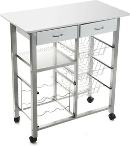 Groentetrolley Versa Wit PVC 40 x 82 x 76 cm