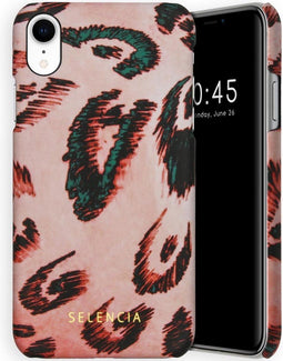 Selencia Hoesje Geschikt voor iPhone Xr Hoesje - Selencia Maya Fashion Backcover - roze
