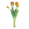 Buitengewoon de boet - Bosje Tulpen Tulp Duchesse Classic oranje kunstbloem