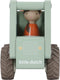 Little Dutch LD2529 - Houten Betonwagen - Inclusief bouwvakker - Groen