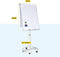 BRASQ Flipover Deluxe - Verrijdbaar - 70x100 cm - Magnetisch - Wit