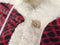 Linnick Flanel Fleece Deken + Hoodie met Capuchon Snake - bordeaux/black - 140x200cm - 130x180cm - Plaid