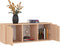 vidaXL - Tv-meubel - 88,5x27,5x30,5 - cm - bewerkt - hout - sonoma - eikenkleurig