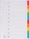Pergamy tabbladen met indexblad - A4 - 11-gaatsperforatie - 10 tabs