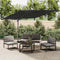 vidaXL - Zweefparasol - met - dubbele - bovenkant - 400x300 - cm - zwart
