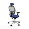 Piqueras y Crespo 2D086N2 - Bureaustoel - Verstelbare hoofdsteun - Marineblauw