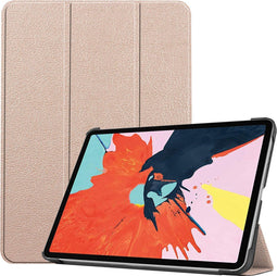 imoshion Tablet Hoes - Geschikt voor iPad Air 5 (2022) / Air 4 (2020) / Air 11 inch (2025) M3 / Air 11 inch (2024) M2 - Trifold Bookcase - Goud