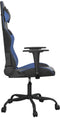 vidaXL - Gamestoel - kunstleer - zwart - en - blauw
