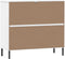 vidaXL - Schoenenrek - met - metalen - poten - OSLO - 95x35x86 - cm - grenenhout - wit