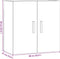 vidaXL - Wandkast - 60x31x60 - cm - bewerkt - hout - oud - houtkleurig