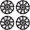 NRM QUAD BICOLOR - Wieldoppen - 17 Inch - Zwart Zilver (set van 4)