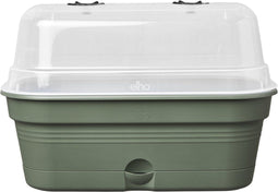 Elho Green Basics Kweektray Allin1 - Kweekbak met Deksel - 100% Gerecycled Plastic - Ø 39.0 x H 15.2 cm - Blad groen