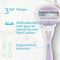 Gillette Venus ComfortGlide Breeze - Scheermesjes met gelkussentjes - 3 mesjes - Paars (4 stuks)