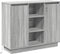 vidaXL - Dressoir - met - LED - Grijs - Sonoma - 90x32x75 - cm - Gemaakt - uit - Hout