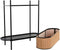 Grondlegger DKD Home Decor Natuurlijk Zwart Metaal Koloniaal Bamboe (60 x 23.5 x 69 cm)