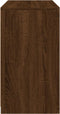 vidaXL - Dressoir - met - LED-verlichting - 60,5x37x67 - cm - bruin - eikenkleur