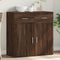 vidaXL - Dressoir - 79x38x80 - cm - bewerkt - hout - bruin - eikenkleur
