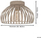 EGLO Mogano 3 - Plafondlamp E27 - Ø 28 cm - Zand - Staal