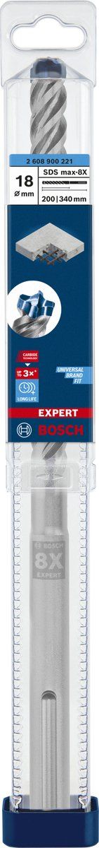 Bosch Expert SDS Max-8X - Hamerboor - 3x langere levensduur - Hardmetalen kop