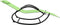 vidaXL - Ligbedden - schommelend - 2 - st - staal - en - textileen - groen