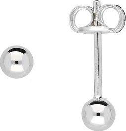 Glowoorknoppen - 106.0121.03 - Oorknopjes - Bol - Ø3 mm - Zilver