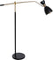 Vloerlamp DKD Home Decor 109 x 30 x 168 cm Zwart Gouden Metaal 220 V 50 W
