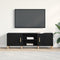 vidaXL - Tv-meubel - 150x30x50 - cm - bewerkt - hout - zwart