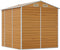 vidaXL - Tuinschuur - 191x215x198 - cm - gegalvaniseerd - staal - lichtbruin
