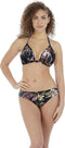 Freya Tahiti Nights - Non Wired Triangle Bikini Top - Gebloemd - Zwart - Maat 65E