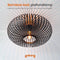 Goliving Plafondlamp - Plafonnière - E27 - Metaal - Ø 40 cm - Zwart