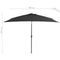 vidaXL - Parasol - met - metalen - paal - 300x200 - cm - antraciet