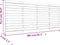 vidaXL - Hoofdbord - wandmontage - 206x3x91,5 - cm - grenenhout - honingbruin