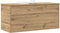 vidaXL - Opbergbank - met - Deksel - Artisan - Eiken - 100x42x46 - cm - Engineered - Hout