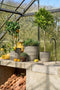 Mica Decorations Durban - Bloempot Buiten - Set van 3 - H36 x Ø40 cm - Lichtgrijs (set van 3)