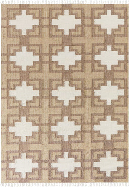 KONURTAY - Laagpolig vloerkleed - Beige - 160 x 230 cm - Jute