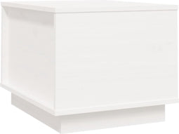 vidaXL - Salontafel - 40x50x35 - cm - massief - grenenhout - wit