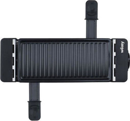 WEASY TIK12 Zwarte raclette aansluitbaar 2 personen - Grill - 400W - Antiaanbaklaag - Afneembare plaat