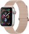 imoshion Magnetisch lederen bandje - Geschikt voor Apple Watch 1, 2, 3, 4, 5, 6, 7, 8, 9, 10 (42 mm), SE - 38/40/41 mm - Beige - One Size