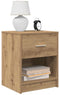 vidaXL - Nachtkastjes - 2 - st - met - lade - 40x34x50 - cm - artisanaal - eikenkleurig