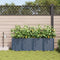 vidaXL - Tuinplantbakken - met - Waterirrigatiesysteem - - - 4 - stuks - - - Grijs