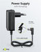 Goobay LED clamp magnifying lamp, 10 W, black - 800 lm, brightness and light color adjustable, 127 m