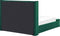 NOYERS - Bed met opbergruimte - Smaragdgroen - 140 x 200 cm - Fluweel