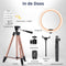 Studio ME Ringlamp - Ring Light - 10 Dimmstanden - Rosegoud - Incl. Afstandsbediening & Mini Tripod